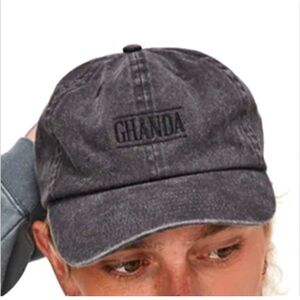NWT Ghanda Charcoal Washed Cap